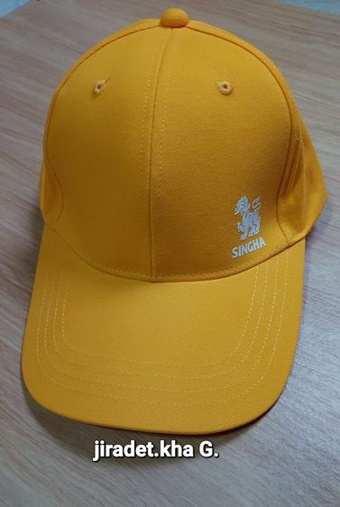 หมวกและหมวกแก๊ป หมวกแก็ป SINGHA THE ORIGINAL ESTD 1933 สินค้าใหม่ สีเหลืองสดใส มีเพียง ใบเดียวเท่านั้น  (Limited)