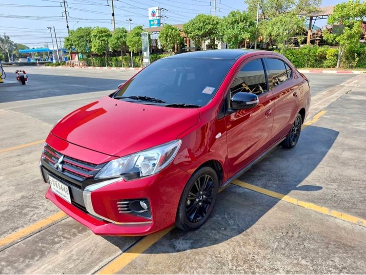 Mitsubishi Attrage 2021 1.2 GLX Sedan เบนซิน ไม่ติดแก๊ส เกียร์อัตโนมัติ แดง รูปที่ 2