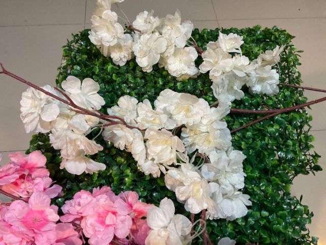 ดอกไม้ปลอม ดอกเดซี่ พร้อมพื้นหญ้า ดอกซากุระ ต้นซากุระ ตกแต่งผนัง ฝ้า สวน อื่นๆ (รับบริการติดตั้งด้วยนะครับ) รูปที่ 4