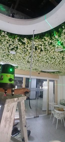 ดอกไม้ปลอม ดอกเดซี่ พร้อมพื้นหญ้า ดอกซากุระ ต้นซากุระ ตกแต่งผนัง ฝ้า สวน อื่นๆ (รับบริการติดตั้งด้วยนะครับ) รูปที่ 8