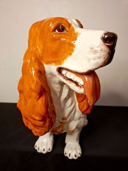 ตุ๊กตาสุนัข พอร์ซเลน สายพันธุ์ค็อกเกอร์ สแปเนียล (Cocker Spaniel) งานศิลปะชั้นเลิศนำเข้าจาก ประเทศอิตาลี ที่โดดเด่นด้วยการปั้นและลงสีสวยงาม รูปที่ 4