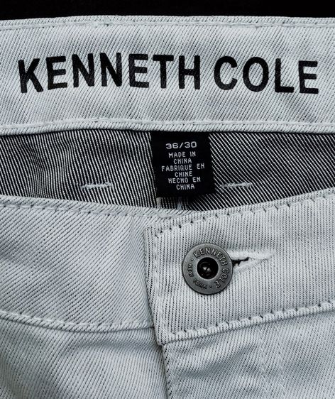 KENNETH COLE ยีนส์ ทรงสวย สีเทาอ่อน ผู้ชาย รูปที่ 7