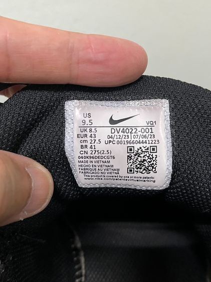 Nike Winflo 10 ดําล้วน ใส่วิ่ง ใส่ทํางาน เบอร์ 43 ยาว 27.5 cm รูปที่ 5