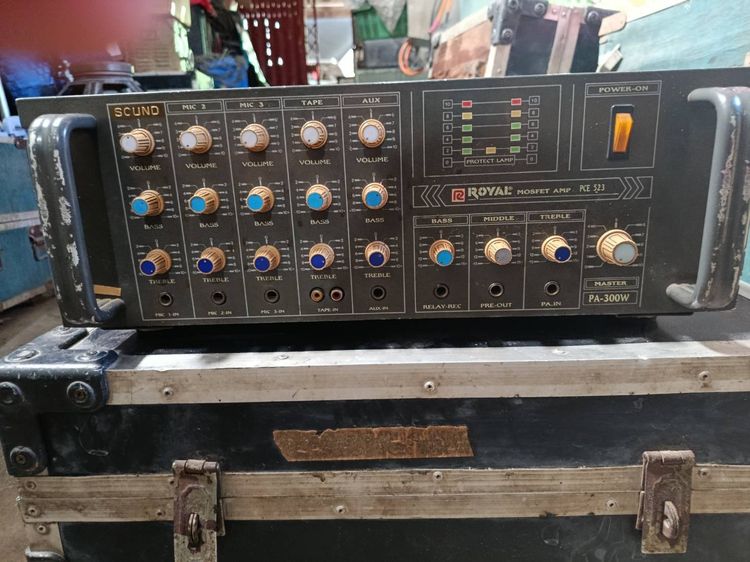 แอมป์ MOSFET Royal 600W 300W + OMSAK 1200W เครื่องเสียงกลางแจ้ง รถแห่ รูปที่ 3