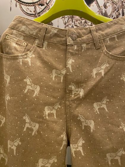 แอร์เมส กางเกงยีนส์ทรงเอวสูง ขากว้าง  รูปที่ 4