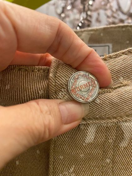 แอร์เมส กางเกงยีนส์ทรงเอวสูง ขากว้าง  รูปที่ 5