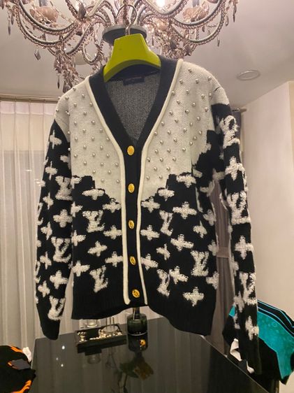 หลุยส์วิตตอง เสื้อคาร์ดิแกนไหมพรม ทอลาย รูปที่ 8
