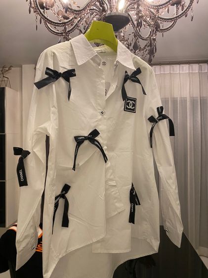 ชาแนล เสื้อเชิ้ต แขนยาว สภาพใหม่เอี่ยม  รูปที่ 7