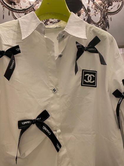 ชาแนล เสื้อเชิ้ต แขนยาว สภาพใหม่เอี่ยม  รูปที่ 4