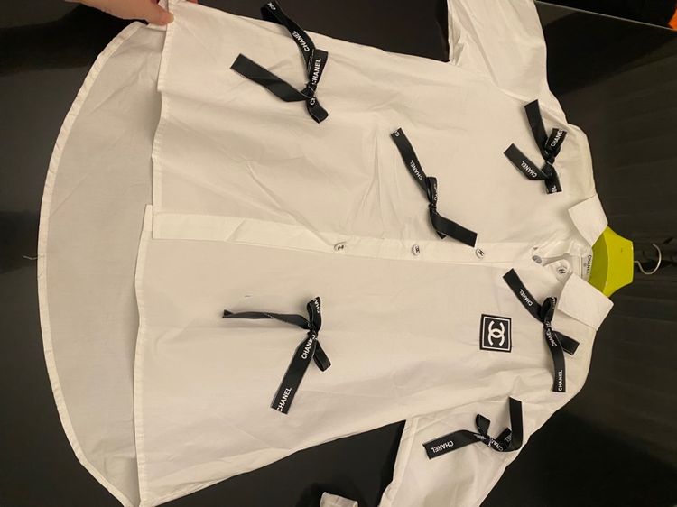 ชาแนล เสื้อเชิ้ต แขนยาว สภาพใหม่เอี่ยม  รูปที่ 12