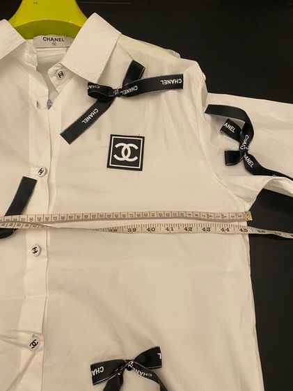 ชาแนล เสื้อเชิ้ต แขนยาว สภาพใหม่เอี่ยม  รูปที่ 10
