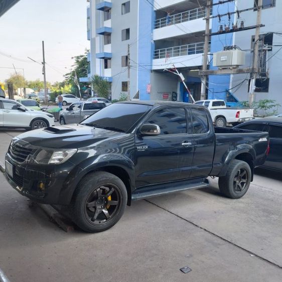 Toyota Hilux Revo 2012 2.4 Prerunner E Pickup ดีเซล ไม่ติดแก๊ส เกียร์ธรรมดา ดำ รูปที่ 3