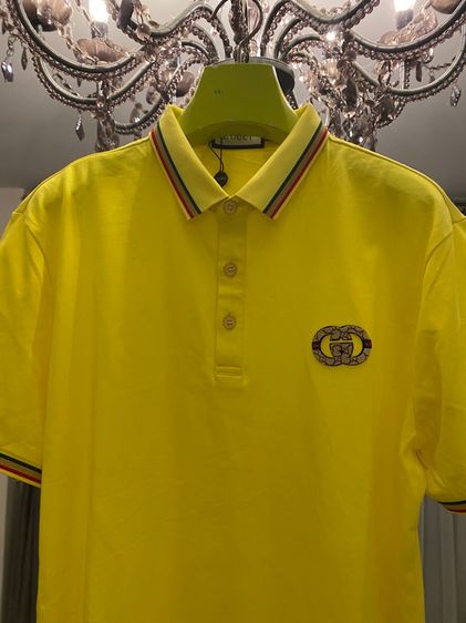 กุชชี่ (ติดจองค่ะ)เสื้อโปโลแขนสั้น สภาพใหม่เอี่ยม เนื้อผ้าดีมาก รูปที่ 4
