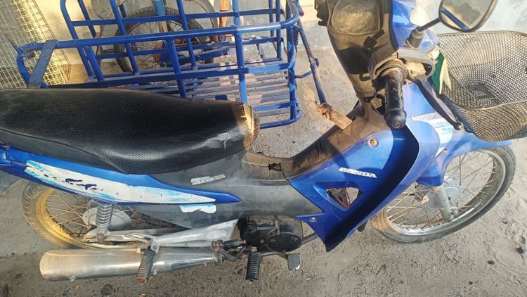 รถเวฟพร้อมพ่วงข้างมีเล่มทะเบียนพร้อม..เครื่องแน่นๆทำมาใหม่ไปใช้งานได้ยาวๆครับ รูปที่ 4