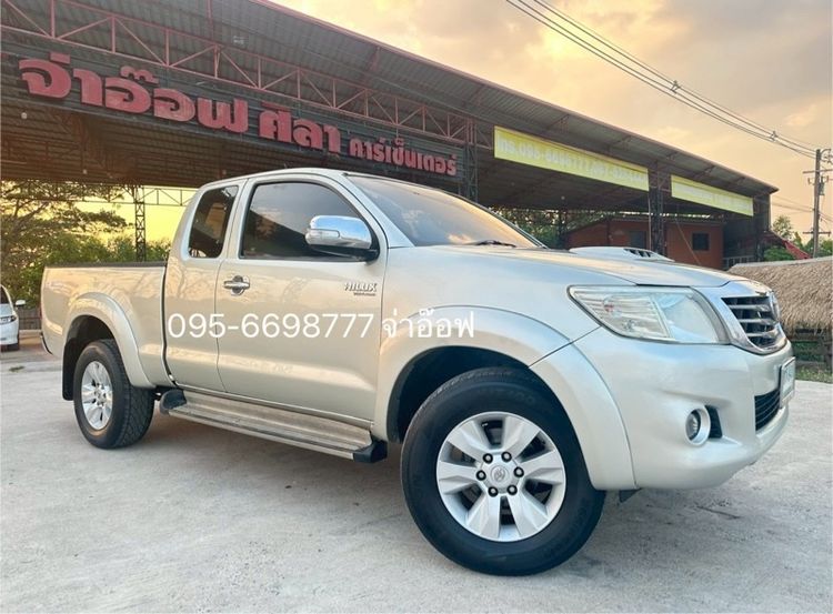 Toyota Hilux Vigo Champ 2012 Smart Cab 2.5 E VNT Prerunner Pickup ดีเซล ไม่ติดแก๊ส เกียร์ธรรมดา เทา รูปที่ 2
