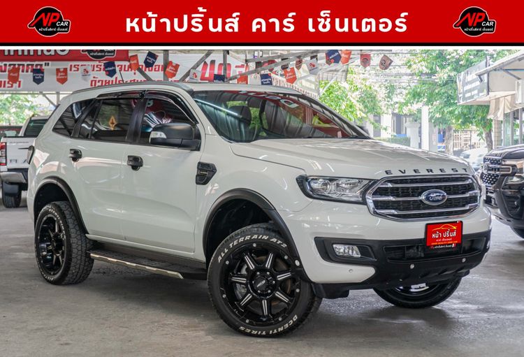 Ford Everest 2019 2.0 Titanium Plus 4WD Utility-car ดีเซล ไม่ติดแก๊ส เกียร์อัตโนมัติ ขาว รูปที่ 3