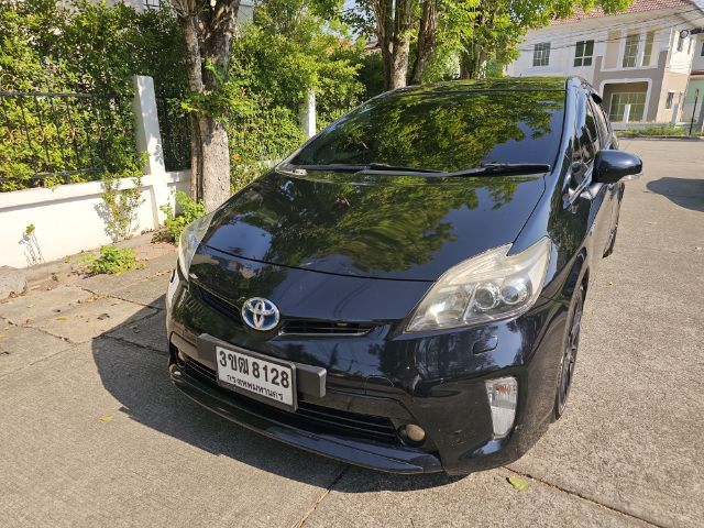 Toyota Prius 2012 1.8 Hybrid Top Option Grade Sedan ปลั๊กอินไฮบริด (PHEV) ไม่ติดแก๊ส เกียร์อัตโนมัติ ดำ รูปที่ 3
