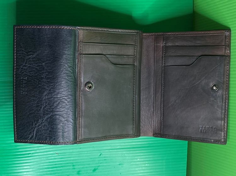 ขายกระเป๋าสตางค์แบบพับ TAKEO KIKUCHI หนังแท้ รูปที่ 9