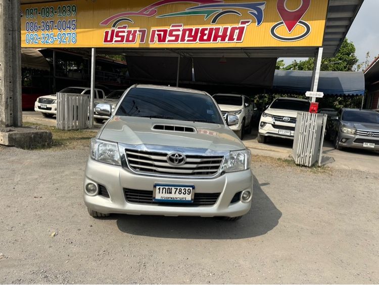 Toyota Hilux Vigo Champ 2012 Double Cab 2.5 G VNT Pickup ดีเซล ไม่ติดแก๊ส เกียร์ธรรมดา บรอนซ์เงิน รูปที่ 4