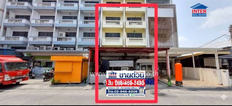 อาคารพาณิชย์ 4.5 ชั้น 76 ตร.ว. อาคารพาณิชย์ ซอยลาดพร้าว80 แยก22 ถนนลาดพร้าว80 ถนนประชาราษฏร์บำเพ็ญ เขตวังทองหลาง กรุงเทพมหานคร