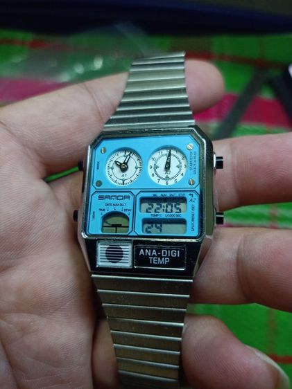 นาฬิกา SANDAหน้าหุ่นยนต์ รูปที่ 2