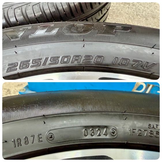 ล้อแม็ก TOYOTA LEGENDER ขอบ 20”  ยาง DUNLOP 265-50R20 ปี 24 ใช้งานน้อยดอกยางสวยพร้อมใช้งาน รูปที่ 9