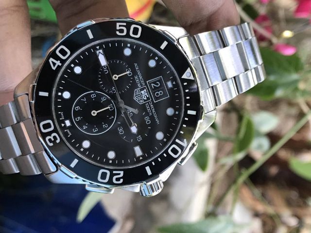 Tag Heuer Aquaracer Chronograph BIG GRANDE DATE Black Dial CAN1010🇨🇭🇨🇭
   รูปที่ 3