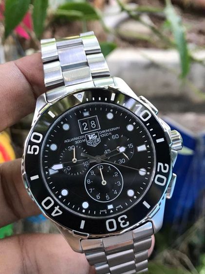 Tag Heuer Aquaracer Chronograph BIG GRANDE DATE Black Dial CAN1010🇨🇭🇨🇭
   รูปที่ 7