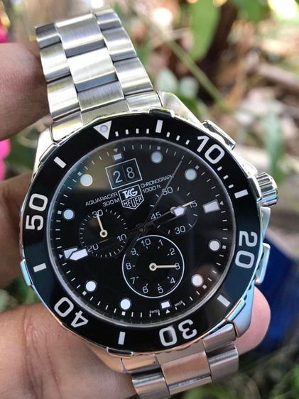 Tag Heuer Aquaracer Chronograph BIG GRANDE DATE Black Dial CAN1010🇨🇭🇨🇭
   รูปที่ 4