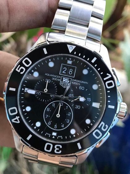 Tag Heuer Aquaracer Chronograph BIG GRANDE DATE Black Dial CAN1010🇨🇭🇨🇭
   รูปที่ 5