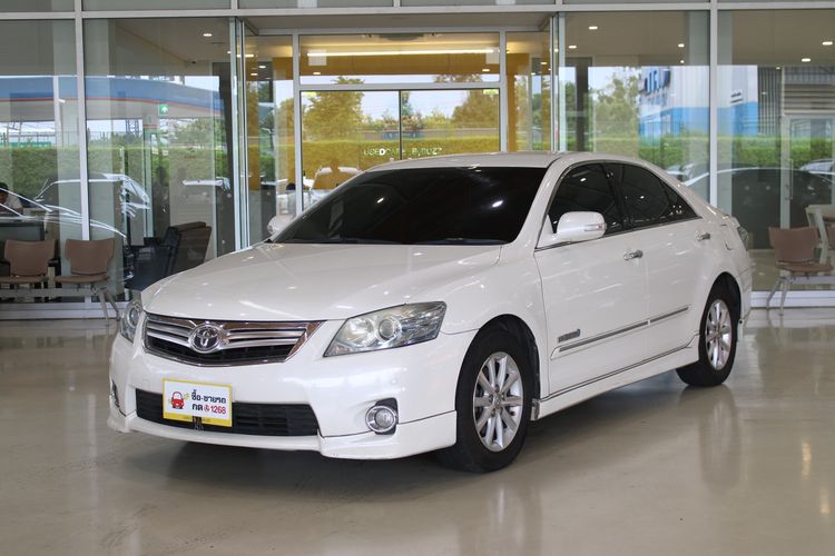 Toyota Camry 2010 2.5 Hybrid Sedan ไฮบริด ไม่ติดแก๊ส เกียร์อัตโนมัติ ขาว รูปที่ 4