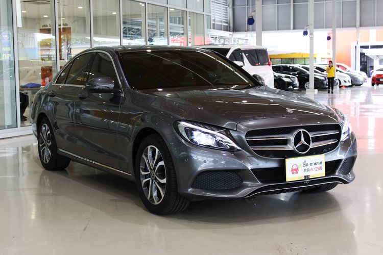 Mercedes-Benz C-Class 2017 C350e Sedan ไฮบริด ไม่ติดแก๊ส เกียร์อัตโนมัติ เทา รูปที่ 3