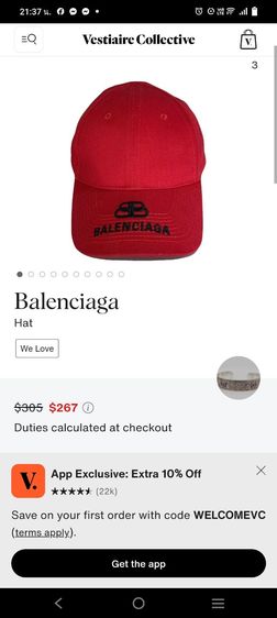 หมวกแก๊ป Balenciaga  รูปที่ 6