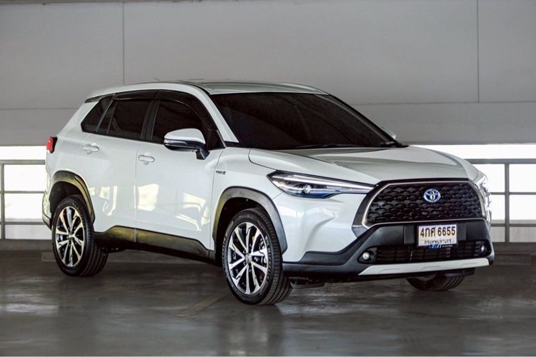 Toyota Corolla Cross 2023 1.8 Hybrid Premium Utility-car ไฮบริด ไม่ติดแก๊ส เกียร์อัตโนมัติ ขาว รูปที่ 2
