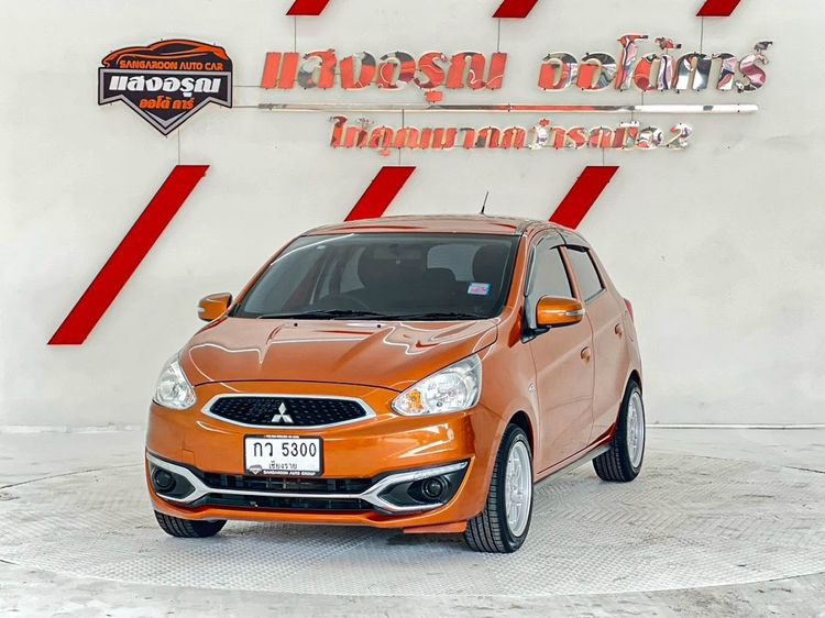 Mitsubishi Mirage 2018 1.2 GLX Sedan เบนซิน ไม่ติดแก๊ส เกียร์อัตโนมัติ ส้ม