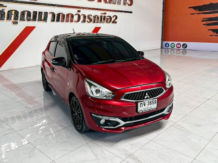 Mitsubishi Mirage 2018 1.2 GLS Limited Sedan เบนซิน ไม่ติดแก๊ส เกียร์อัตโนมัติ แดง รูปที่ 3