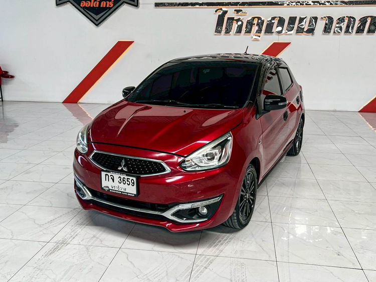Mitsubishi Mirage 2018 1.2 GLS Limited Sedan เบนซิน ไม่ติดแก๊ส เกียร์อัตโนมัติ แดง