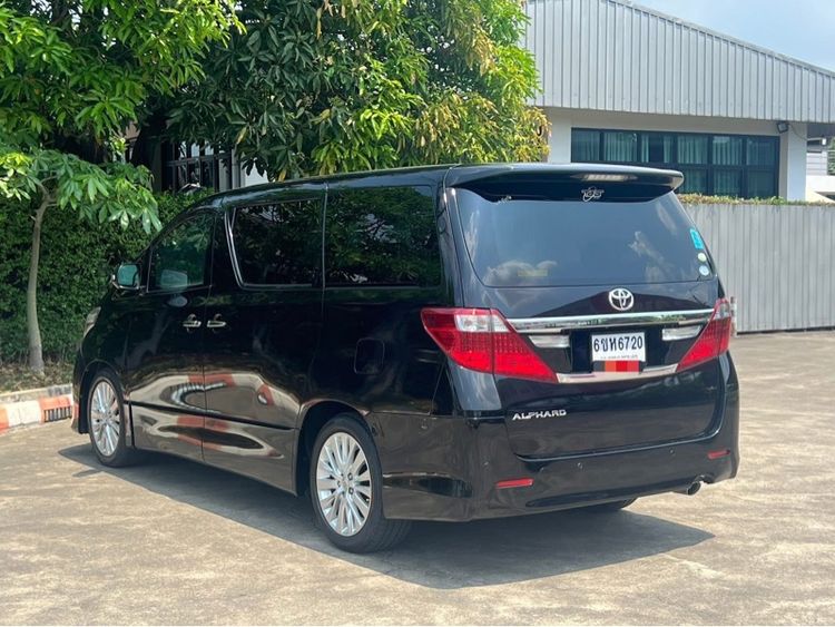 Toyota Alphard 2012 2.4 V Van เบนซิน ไม่ติดแก๊ส เกียร์อัตโนมัติ ดำ รูปที่ 4