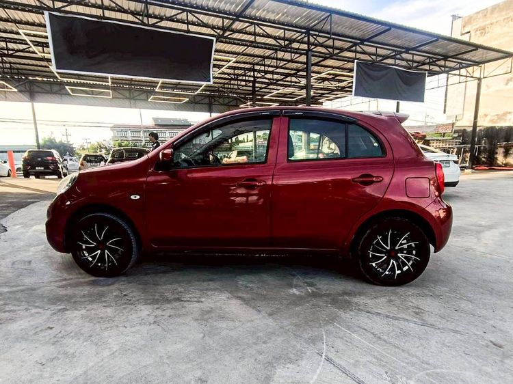 Nissan March 2017 1.2 E Sedan เบนซิน ไม่ติดแก๊ส เกียร์อัตโนมัติ แดง รูปที่ 4