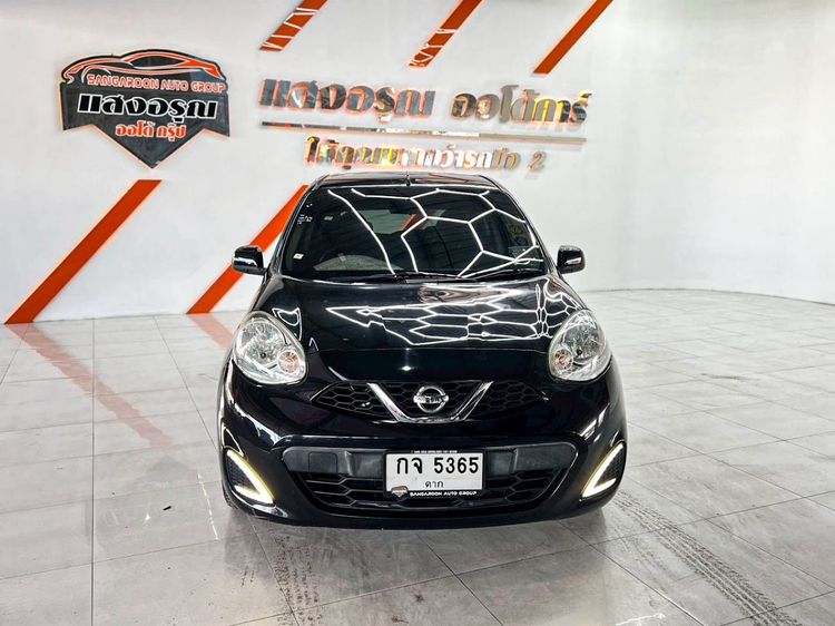 Nissan March 2017 1.2 E Sedan เบนซิน ไม่ติดแก๊ส เกียร์อัตโนมัติ ดำ รูปที่ 2