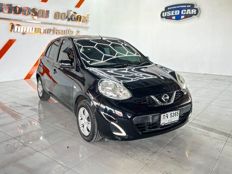 Nissan March 2017 1.2 E Sedan เบนซิน ไม่ติดแก๊ส เกียร์อัตโนมัติ ดำ รูปที่ 3