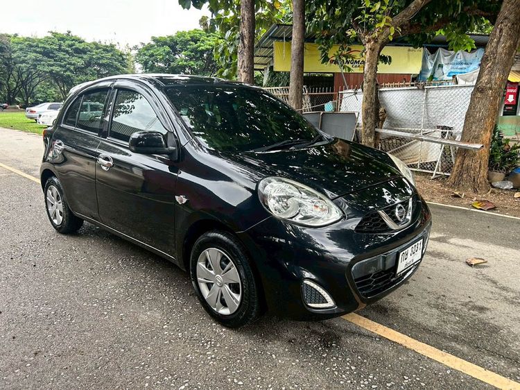 Nissan March 2018 1.2 E Sedan เบนซิน ไม่ติดแก๊ส เกียร์อัตโนมัติ ดำ รูปที่ 3