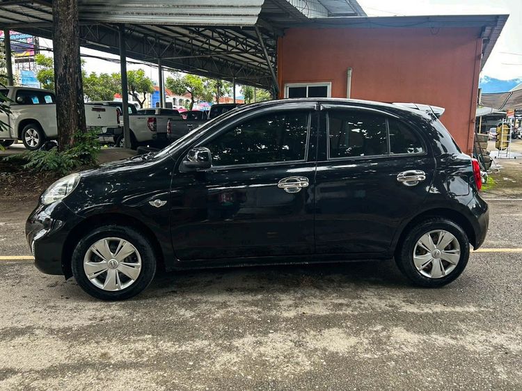 Nissan March 2018 1.2 E Sedan เบนซิน ไม่ติดแก๊ส เกียร์อัตโนมัติ ดำ รูปที่ 4