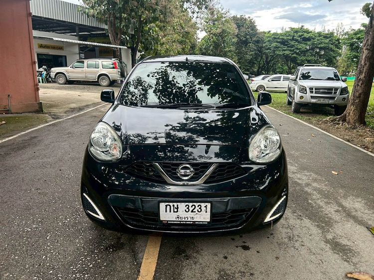 Nissan March 2018 1.2 E Sedan เบนซิน ไม่ติดแก๊ส เกียร์อัตโนมัติ ดำ รูปที่ 2