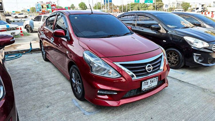 Nissan Almera 2018 1.2 E Sportech Sedan เบนซิน ไม่ติดแก๊ส เกียร์อัตโนมัติ แดง รูปที่ 3