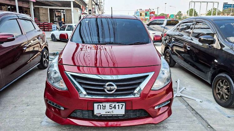 Nissan Almera 2018 1.2 E Sportech Sedan เบนซิน ไม่ติดแก๊ส เกียร์อัตโนมัติ แดง รูปที่ 2