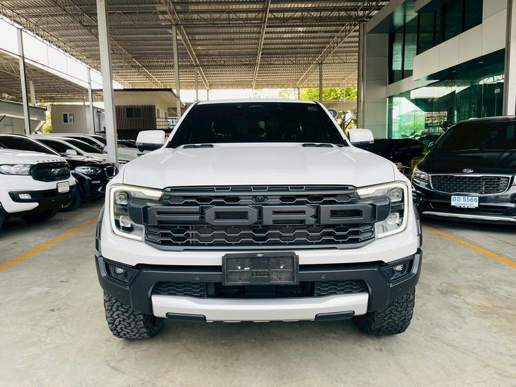 Ford Ranger 2023 Raptor 3.0 4WD Pickup เบนซิน ไม่ติดแก๊ส เกียร์อัตโนมัติ ขาว รูปที่ 2