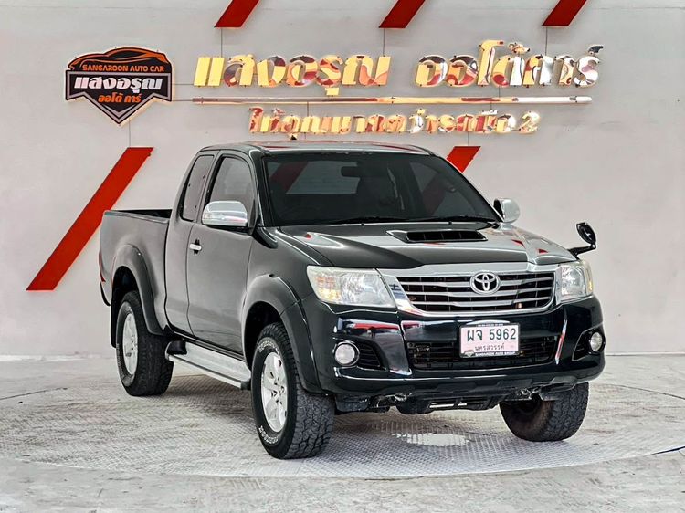 Toyota Hilux Vigo Champ 2012 Smart Cab 2.5 E Prerunner Pickup ดีเซล ไม่ติดแก๊ส เกียร์ธรรมดา ดำ รูปที่ 3