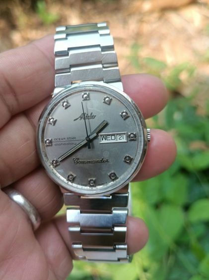 Vintage Mido Commander Ocean Star Data-day Auto 8269 Made swiss หน้าเฟดเดิม เก่าคลาสสิค สายเดิมยาว เครื่องเดิม เดินปรกติ ใช้ได้อีกนาน นาน