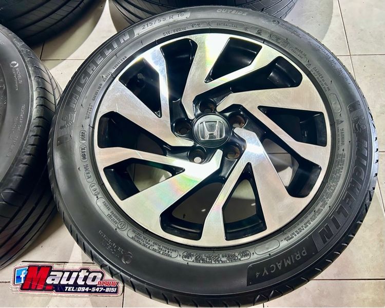ล้อเดิมHONDA CIVIC 16 5รู114 พร้อมยางมิชลีน 215 55 16 ล้อแถมยาง5500 รูปที่ 6